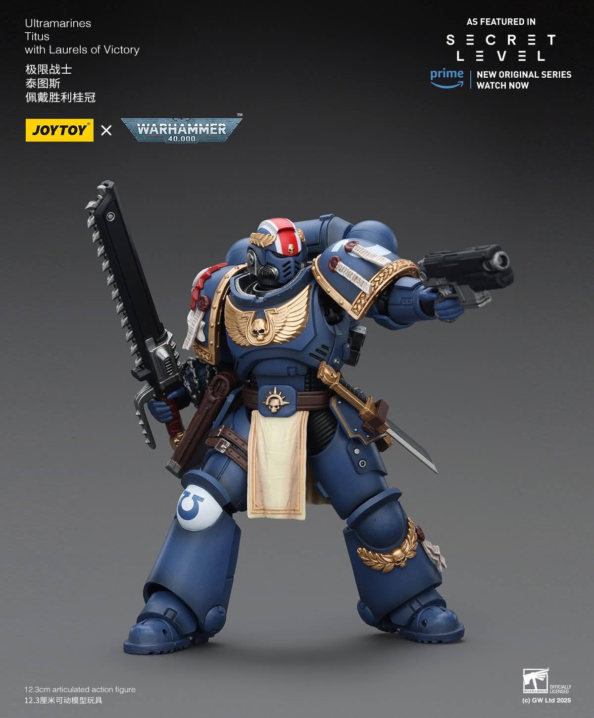 Warhammer 40k Joytoy Ultramarines Titus Laurels of Victory 1/18 action figure UK