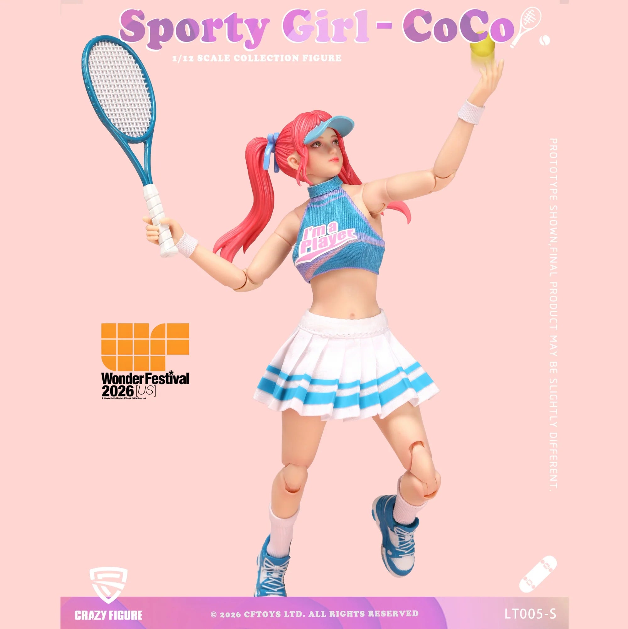 Crazy Figure Sporty Girl Coco Wonfest Exclusive 1/12 scale action figure