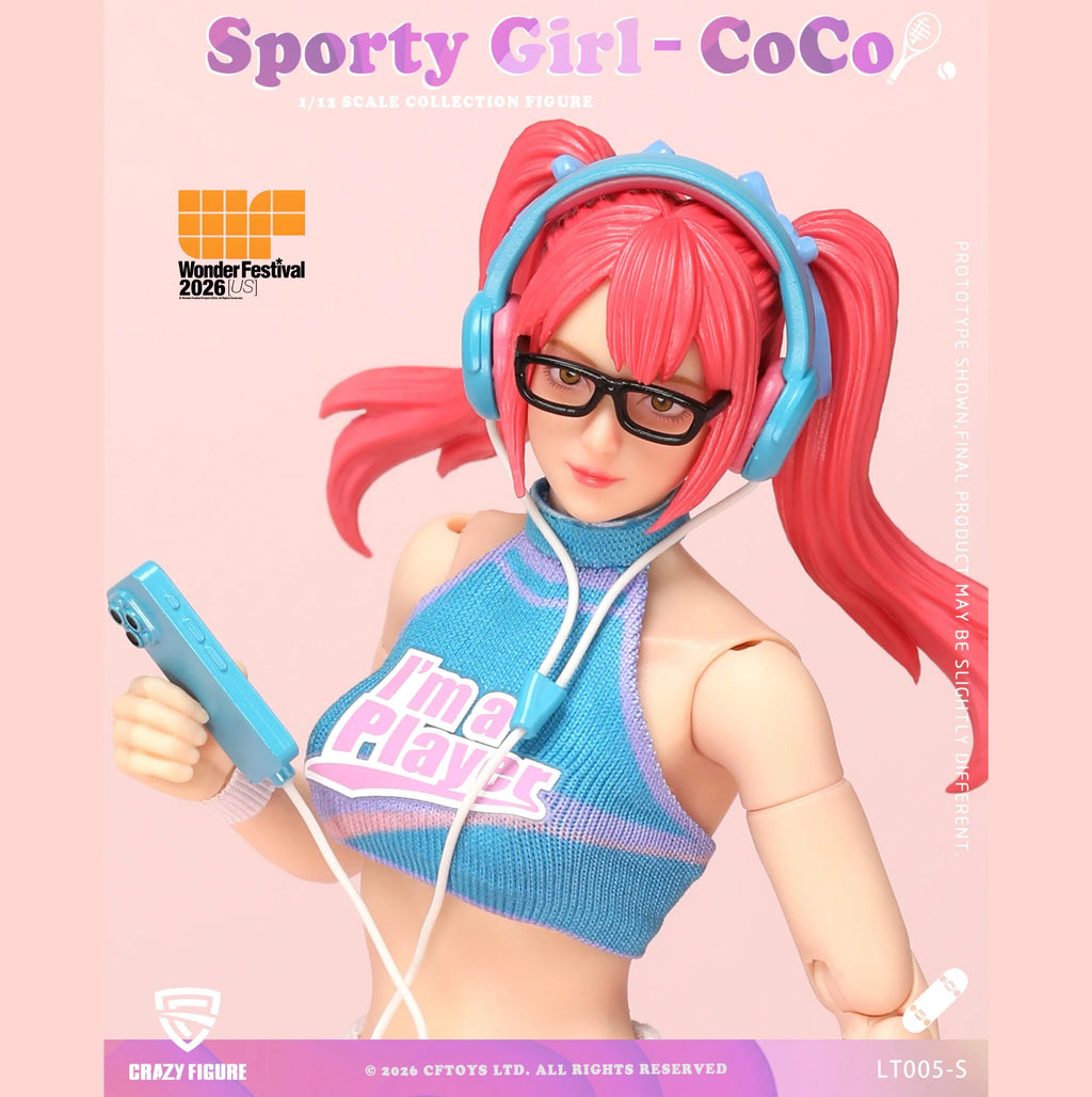 Crazy Figure Sporty Girl Coco Wonfest Exclusive 1/12 scale action figure