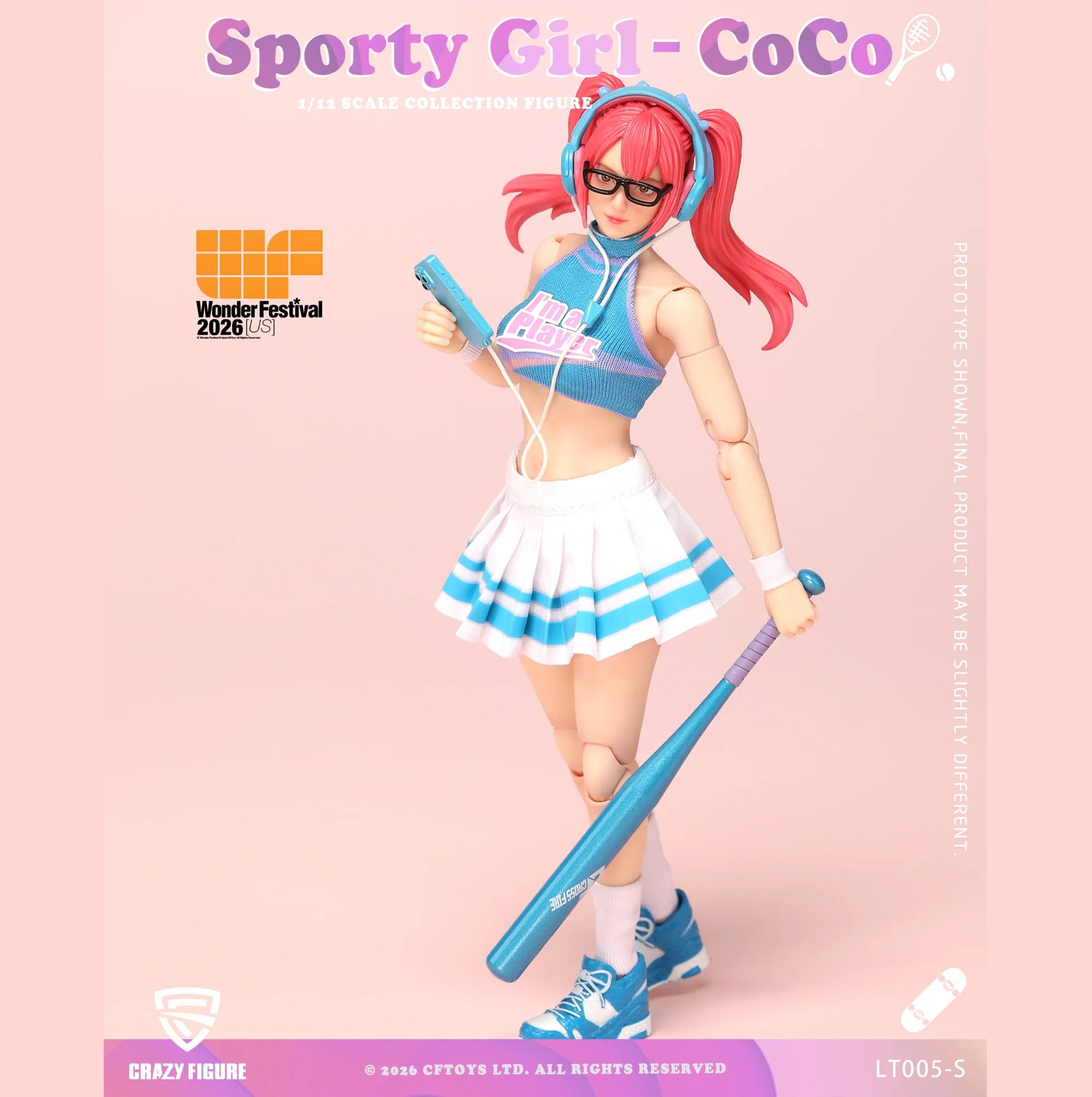 Crazy Figure Sporty Girl Coco Wonfest Exclusive 1/12 scale action figure