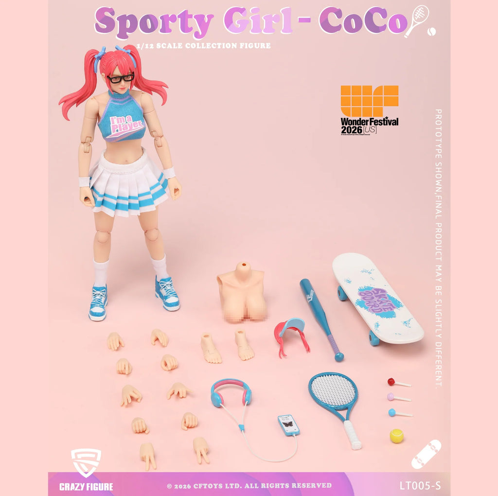Crazy Figure Sporty Girl Coco Wonfest Exclusive 1/12 scale action figure