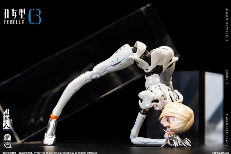 Guke Studio AI Agent Femella C3 (Solid Color Edition) 1/12 action figure
