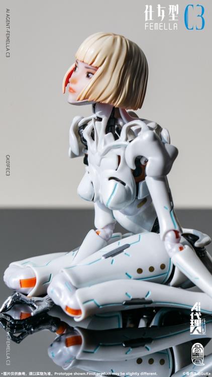 Guke Studio AI Agent Femella C3 (Solid Color Edition) 1/12 action figure
