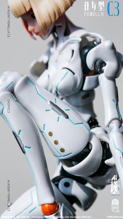 Guke Studio AI Agent Femella C3 (Solid Color Edition) 1/12 action figure