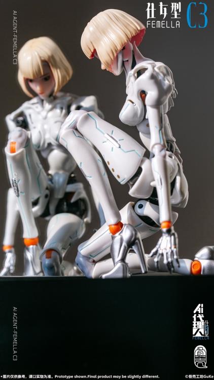 Guke Studio AI Agent Femella C3 (Solid Color Edition) 1/12 action figure