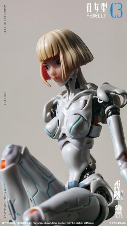 Guke Studio AI Agent Femella C3 (Solid Color Edition) 1/12 action figure