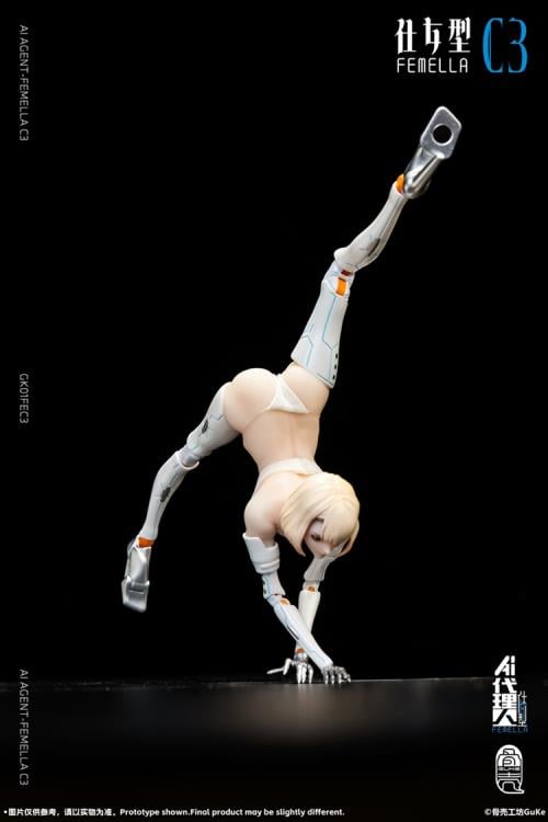 Guke Studio AI Agent Femella C3 (Solid Color Edition) 1/12 action figure