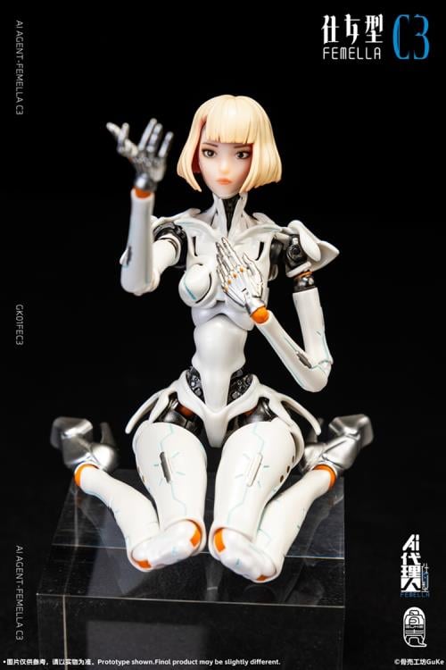 Guke Studio AI Agent Femella C3 (Solid Color Edition) 1/12 action figure