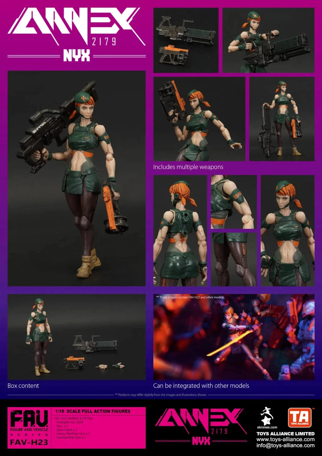 Acid Rain World FAV-H23 Nyx 1/18 Scale Action Figure