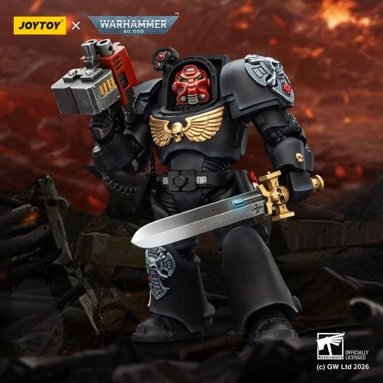 Warhammer 40k Joytoy Black Templars Terminator with power sword 1/18 figure UK