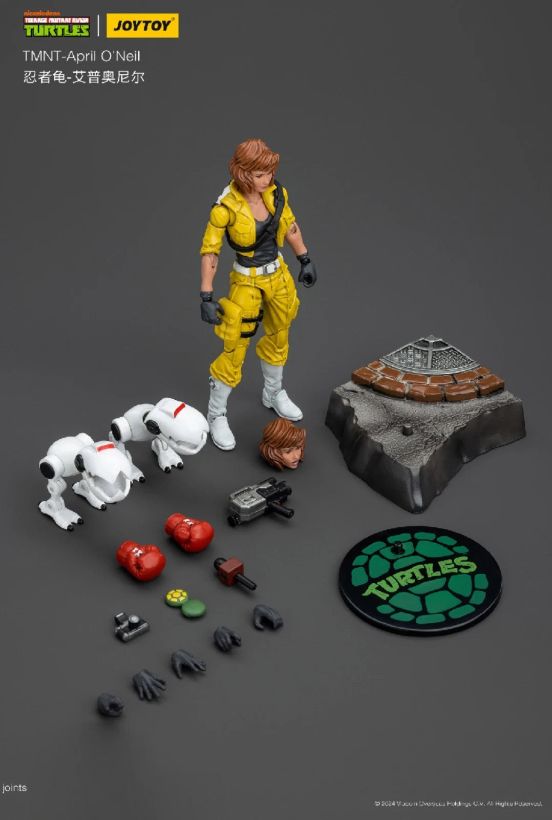 JOYTOY Teenage Mutant Ninja Turtles April O'Neill 1 18 action figure UK