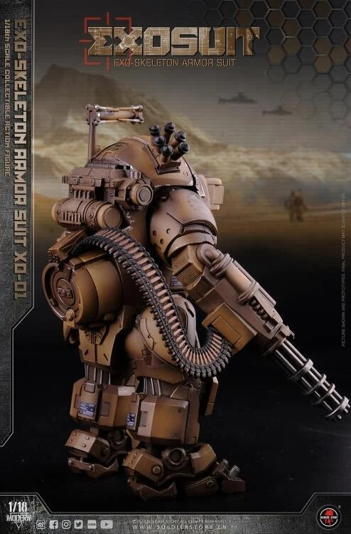 Soldier Story Future Series EXO-Skeleton Armor Suit XO-01 1/18 Scale Figure Set