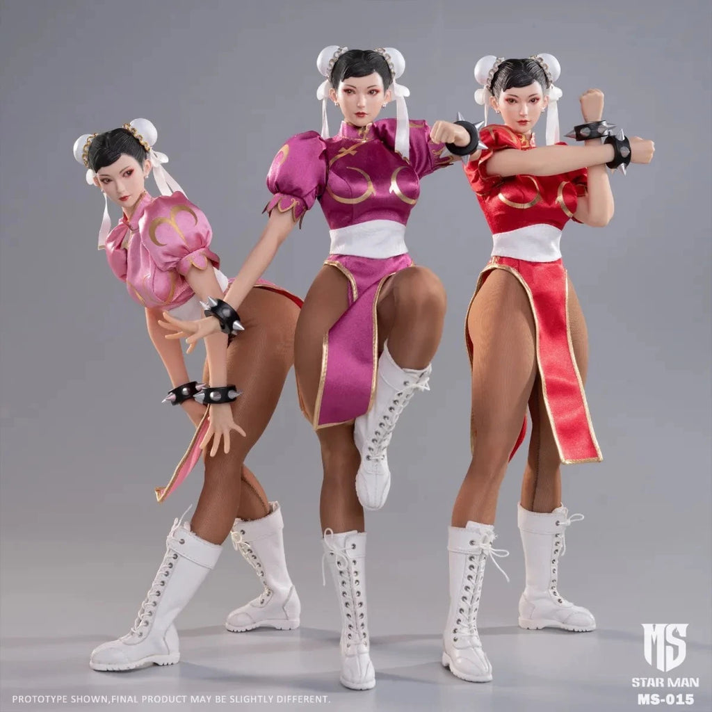 Star Man MS-015A Chun-Li Red Version 1/6 Scale Action Figure