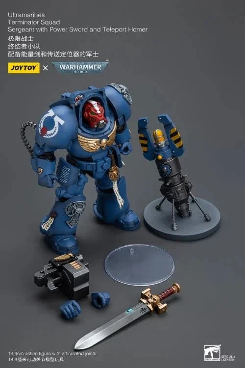 JoyToy Ultramarines Sergeant – Warhammer 40,000 1/18 Scale Figure