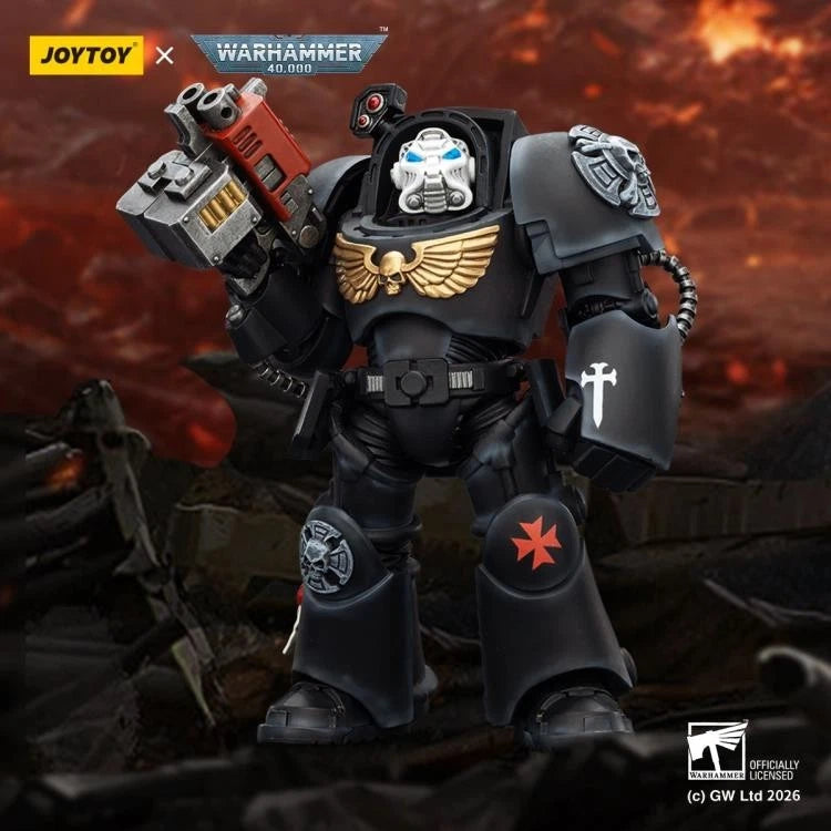 Warhammer 40k Joytoy Black Templars Terminators X 3 1/18 action  figure UK