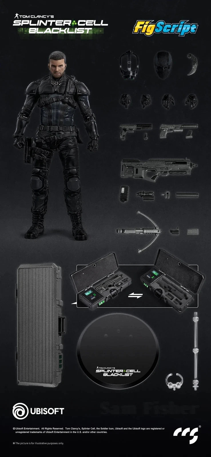 Figscript Sam Fisher Splinter Cell: Blacklist 1/12 scale action figure