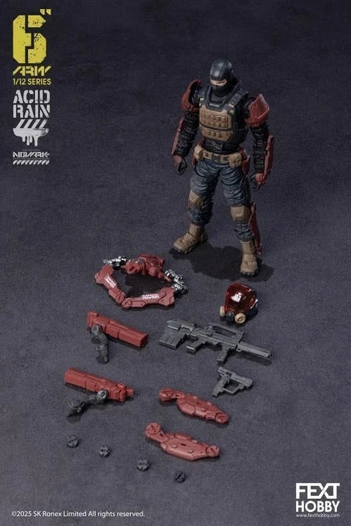 Acid Rain World: Novark Wave 1 four figures Fext 1/12 Scale Action Figures UK