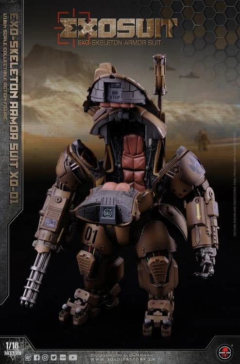 Soldier Story Future Series EXO-Skeleton Armor Suit XO-01 1/18 Scale Figure Set