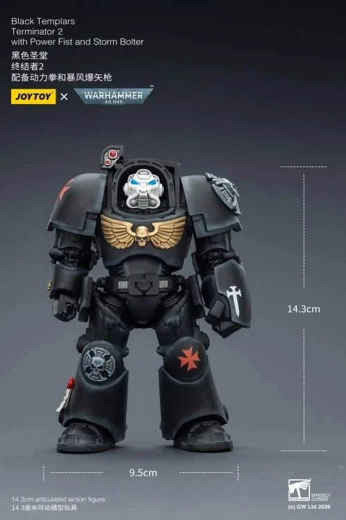 Warhammer 40k Joytoy Black Templars Terminators X 3 1/18 action  figure UK