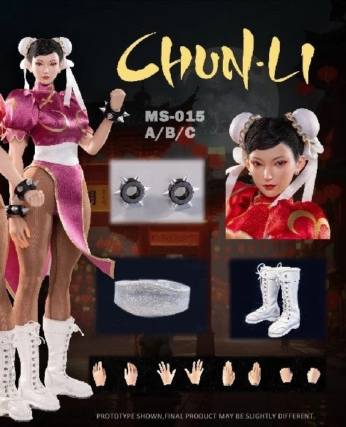 Star Man MS-015A Chun-Li Red Version 1/6 Scale Action Figure