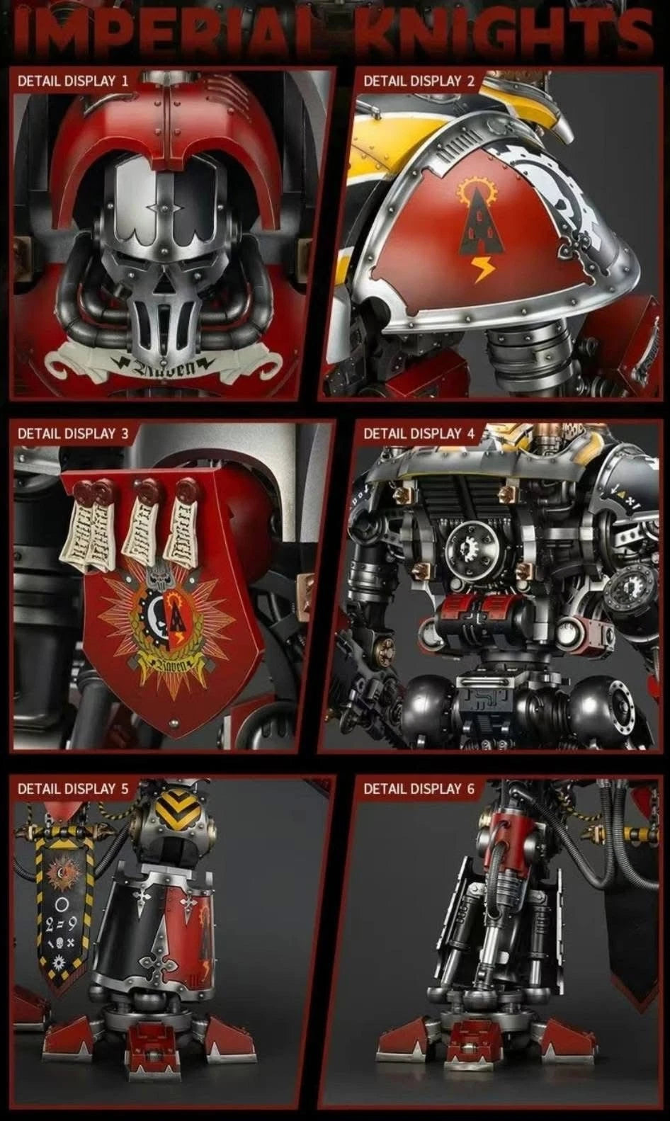 JoyToy Imperial Knights Knight Errant – Warhammer 40,000 1/18 Scale Figure