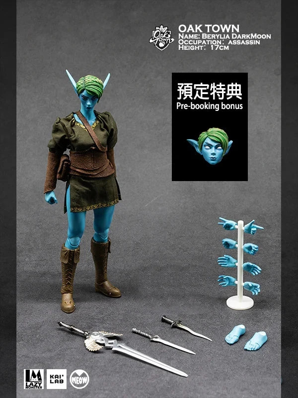 Lazy Monster Studio Oak Town Berylia Darkmoon Assassin 1/12 Scale Action Figure