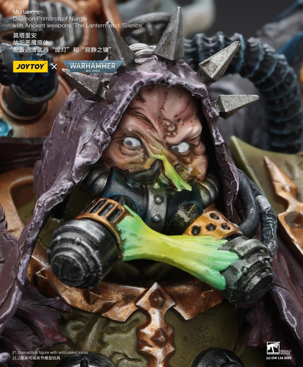 Warhammer 40k Joytoy Mortarion Daemon Primarch Death Guard Chaos 1 18 figure UK