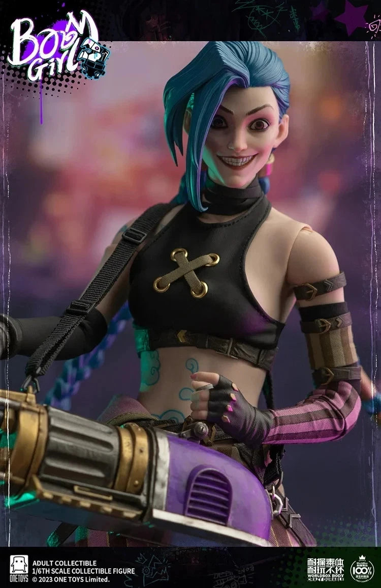 Onetoys Arcane League of Legends Jinx deluxe 1/6 scale action figure (12")
