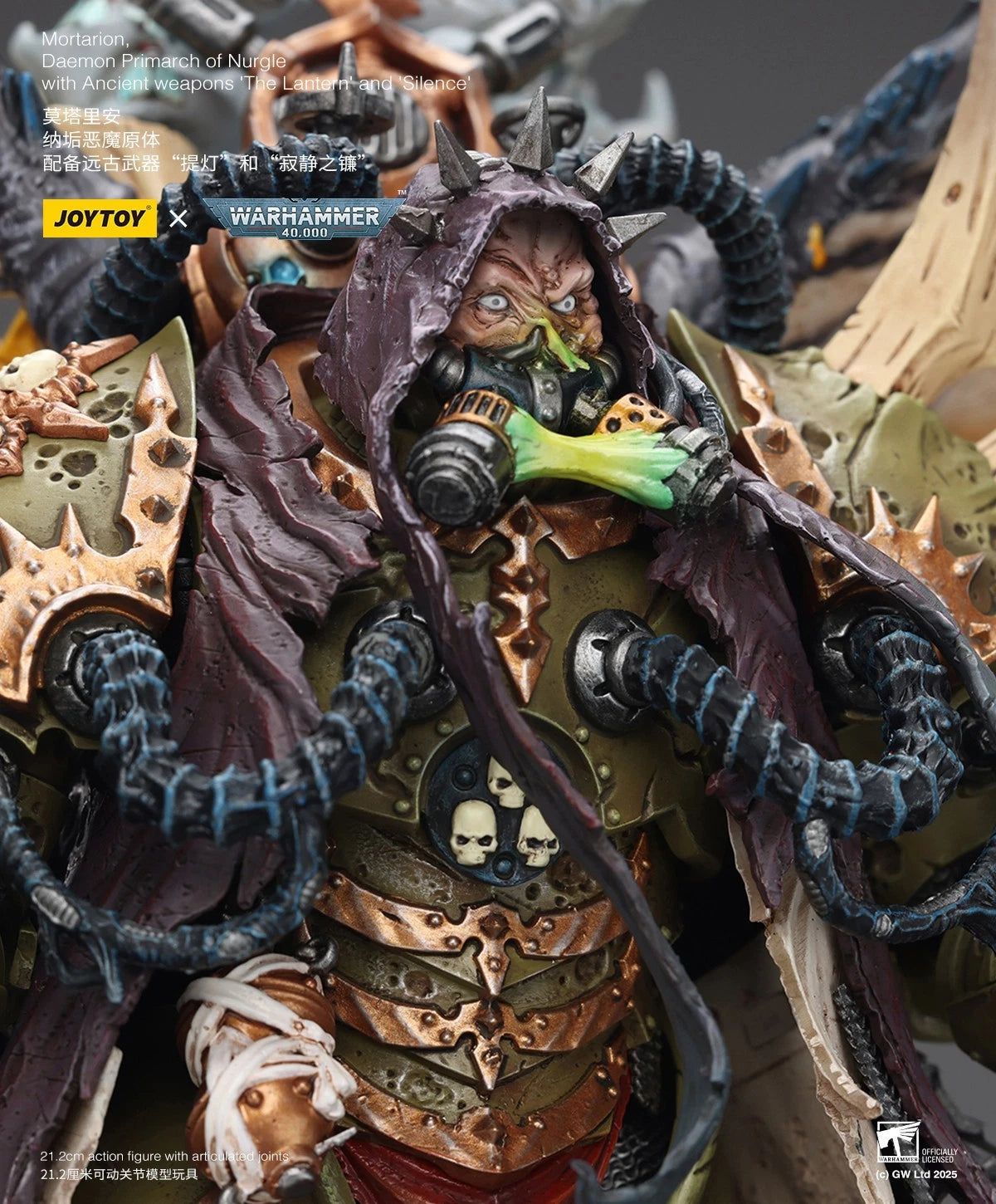 Warhammer 40k Joytoy Mortarion Daemon Primarch Death Guard Chaos 1 18 figure UK