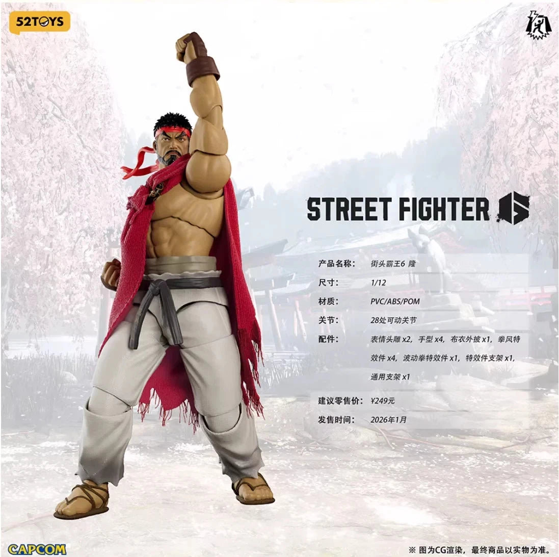52TOYS Lightning Dance Street Fighter 6 Ryu 1/12 scale action figure UK