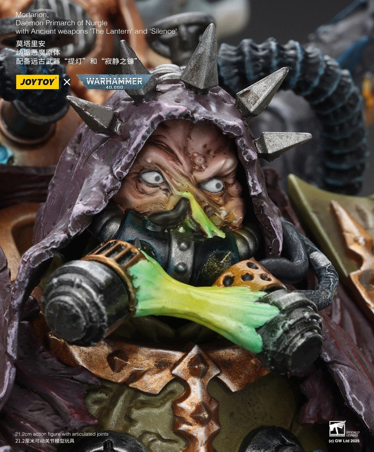 Warhammer 40k Joytoy Mortarion Daemon Primarch Death Guard Chaos 1 18 figure UK