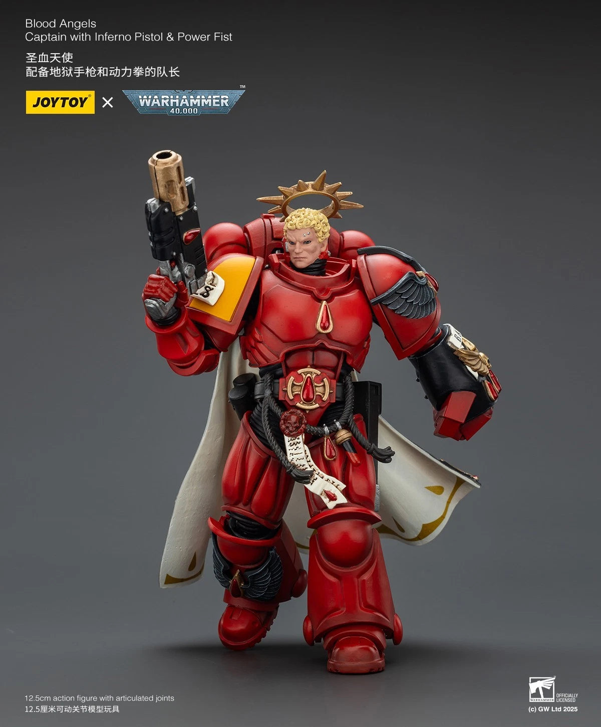 JoyToy Blood Angels Captain – Warhammer 40,000 1/18 Scale Figure