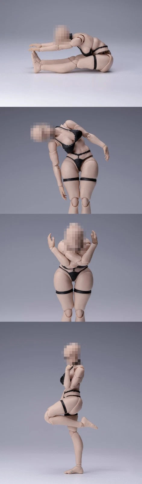 Nottaa Collection NT-04 Selina Female Body – 1/12 Scale (White / Split Neck)