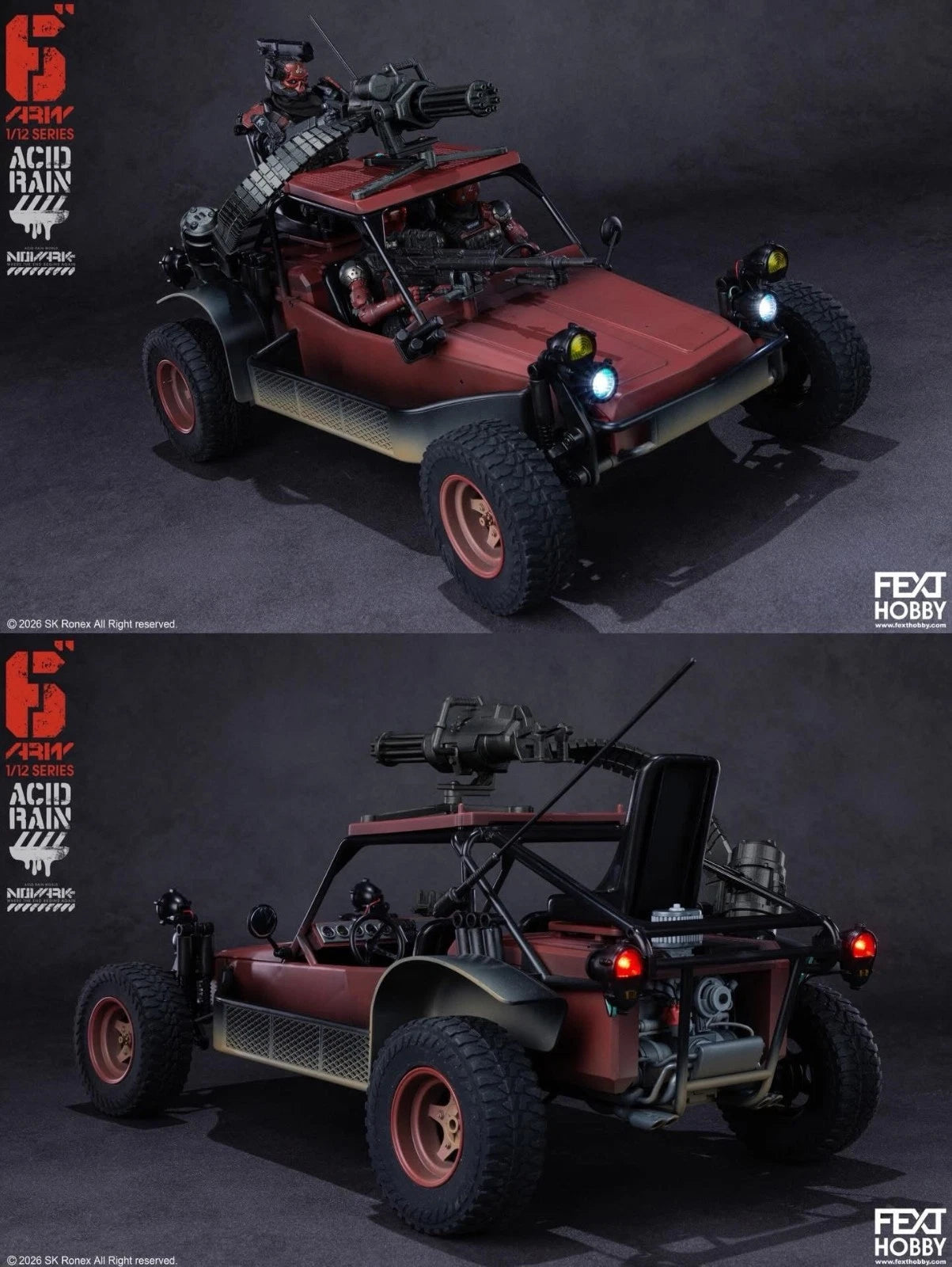Acid Rain World: Novark FXH-AR-001 Red Locust 1/12 Scale Vehicle UK