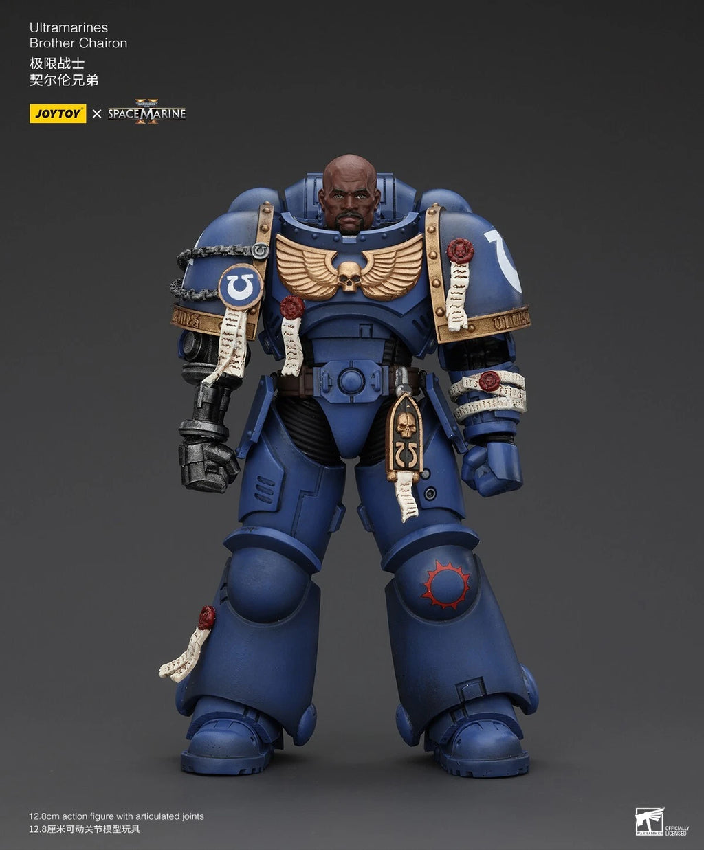 Warhammer 40,000: Space Marine 2 JoyToy Ultramarines Brother Chairon 1/18 Scale Action Figure