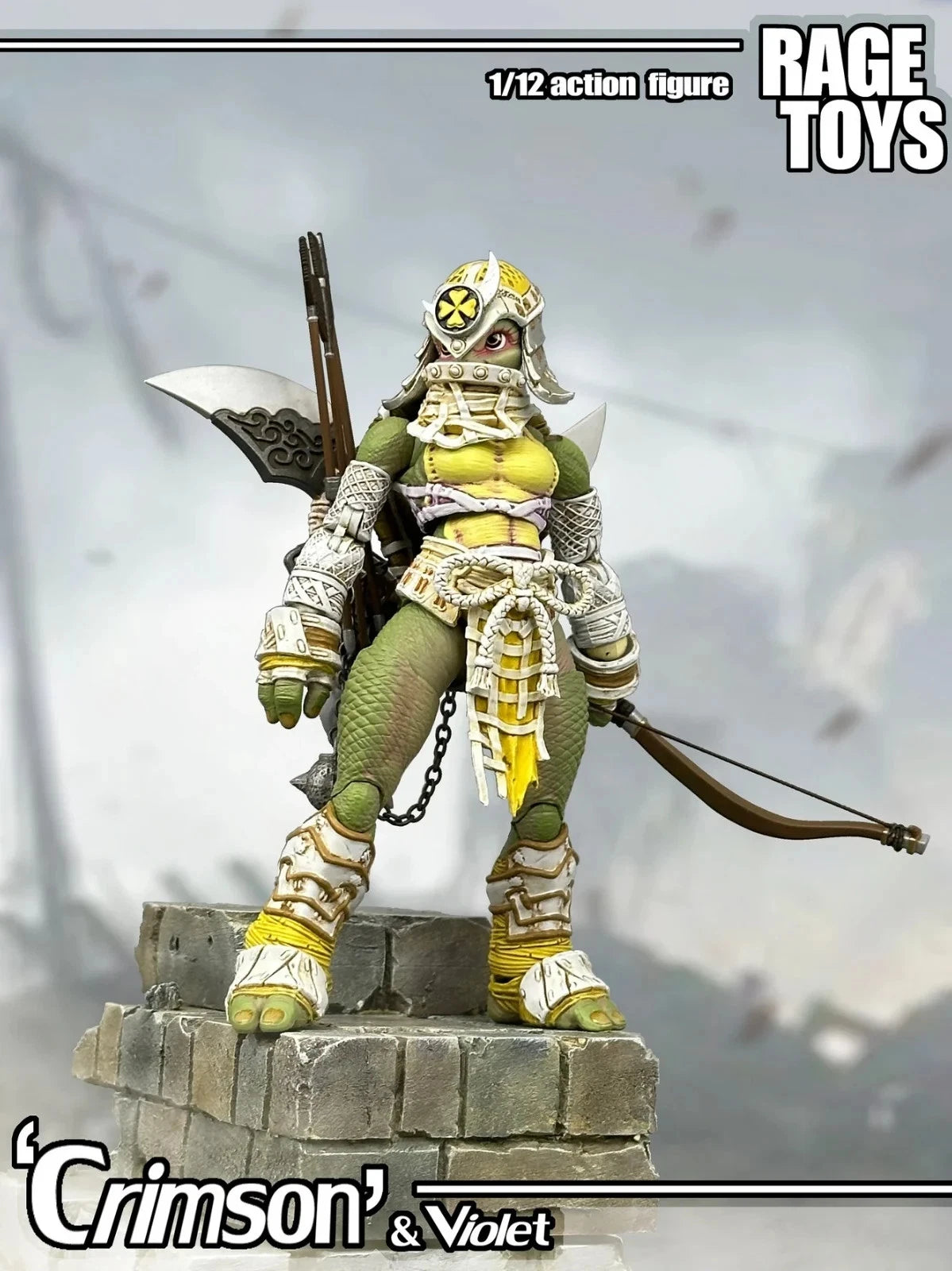 Rage Toys Samurai Force Turtle sisters Crimson