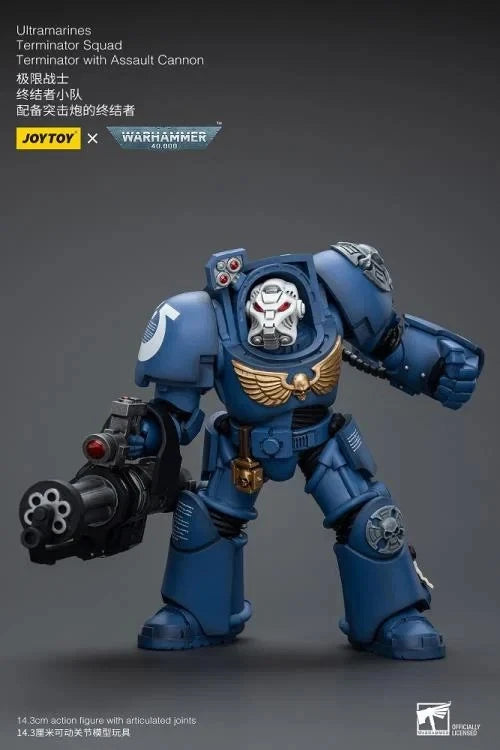 Warhammer 40K JoyToy Ultramarines Terminator (Assault Cannon) 1/18 Scale Action Figure