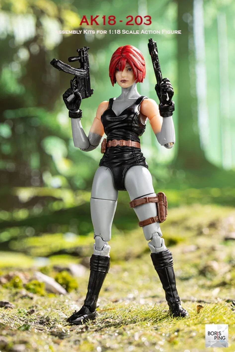 Boris Ping Toys Agent Regina Action Figure 1/18 Scale