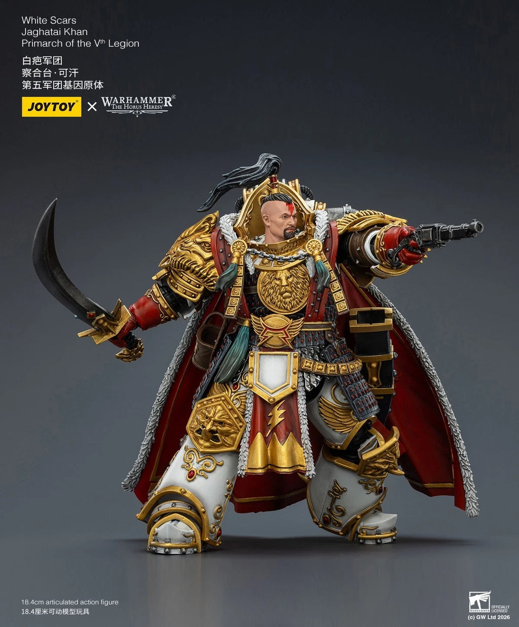 Warhammer 40k Joytoy White Scars Primarch Jaghatai Khan 1 18 action figure UK