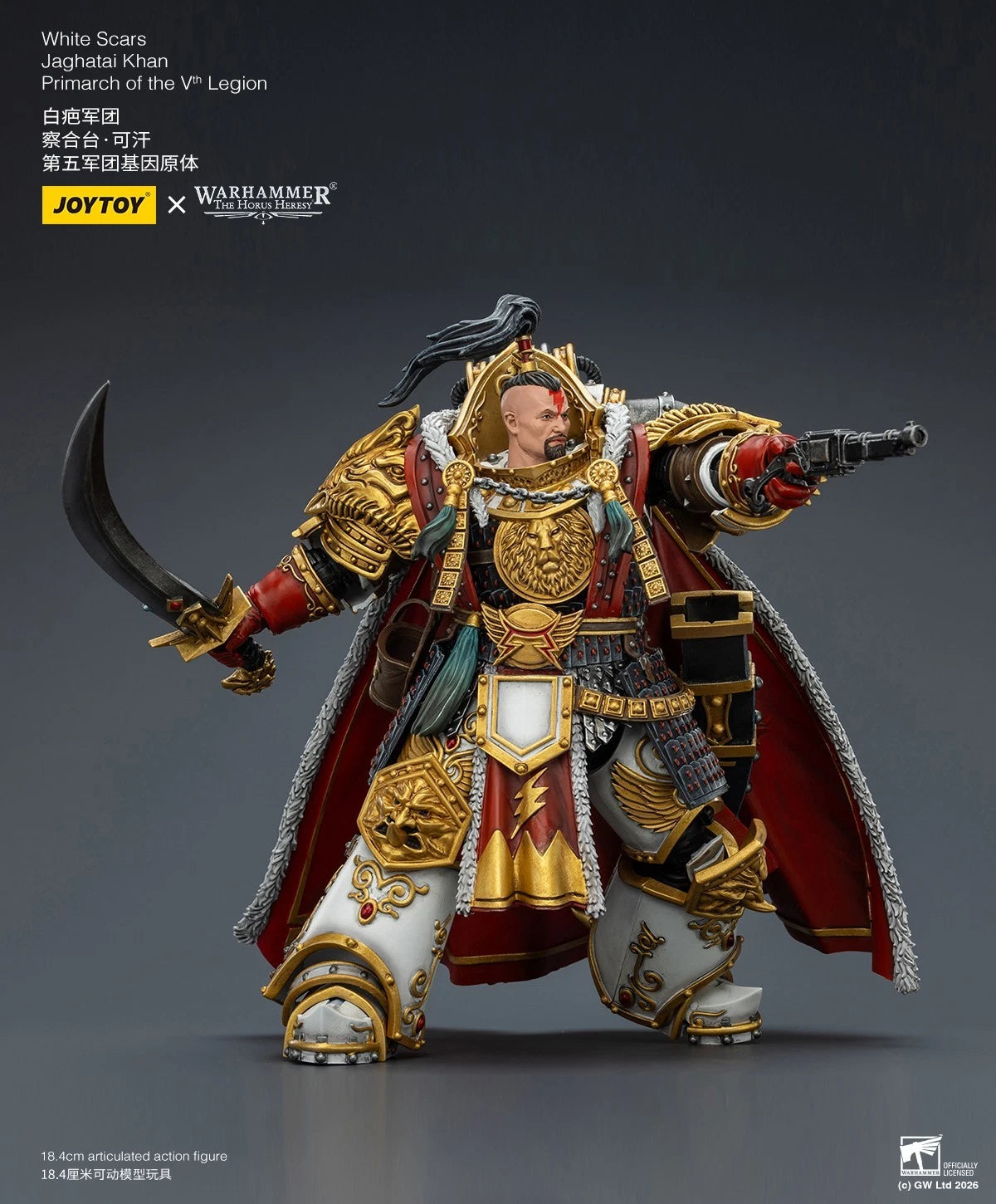 Warhammer 40k Joytoy White Scars Primarch Jaghatai Khan 1 18 action figure UK