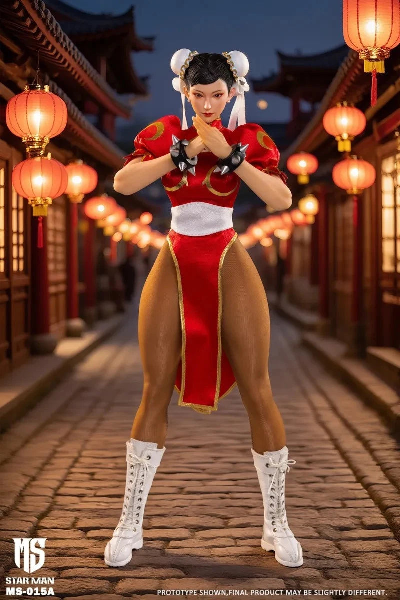 Star Man MS-015A Chun-Li Red Version 1/6 Scale Action Figure