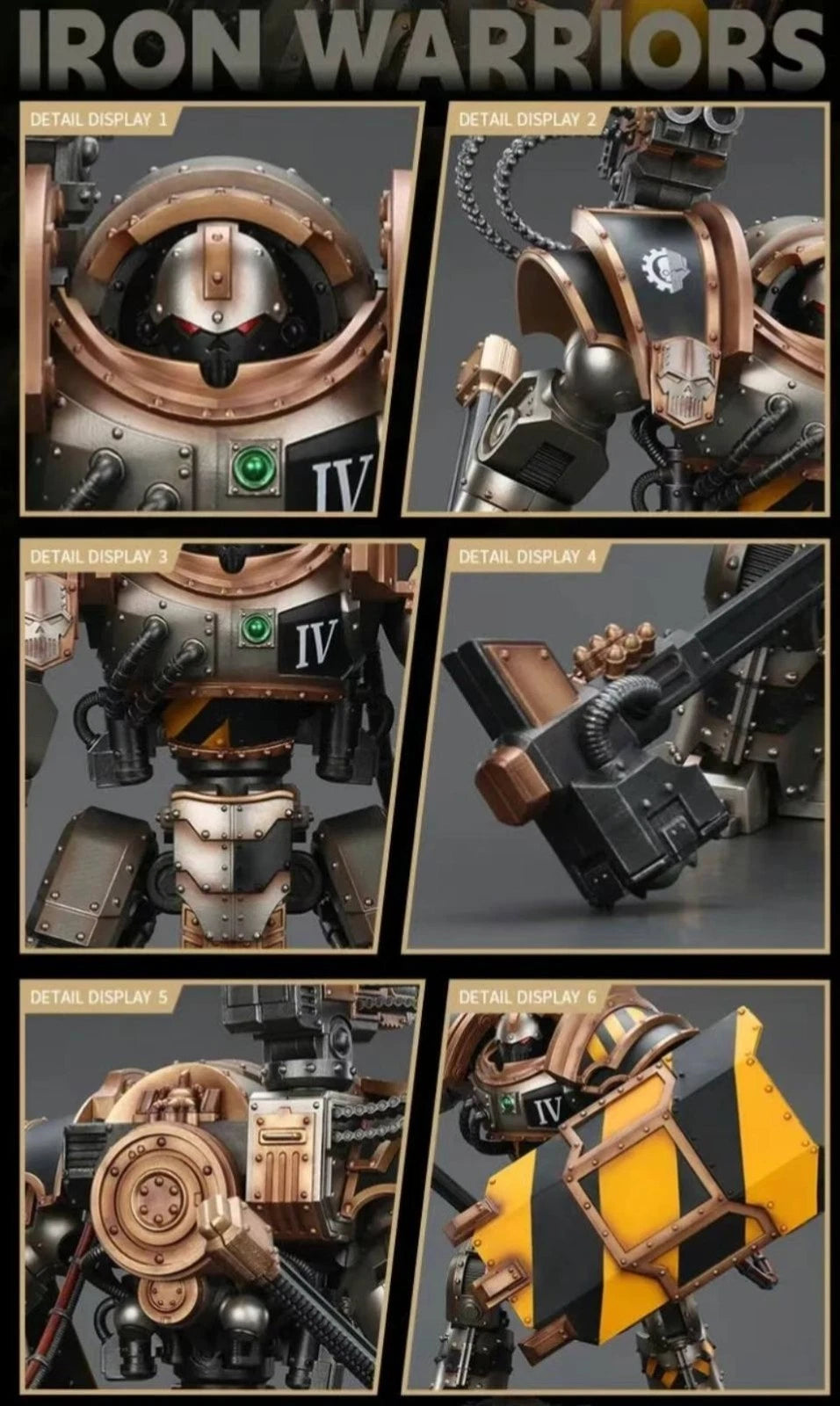Warhammer 40k Joytoy Iron Warriors Iron Circle robot 30k 1/18 action figure UK