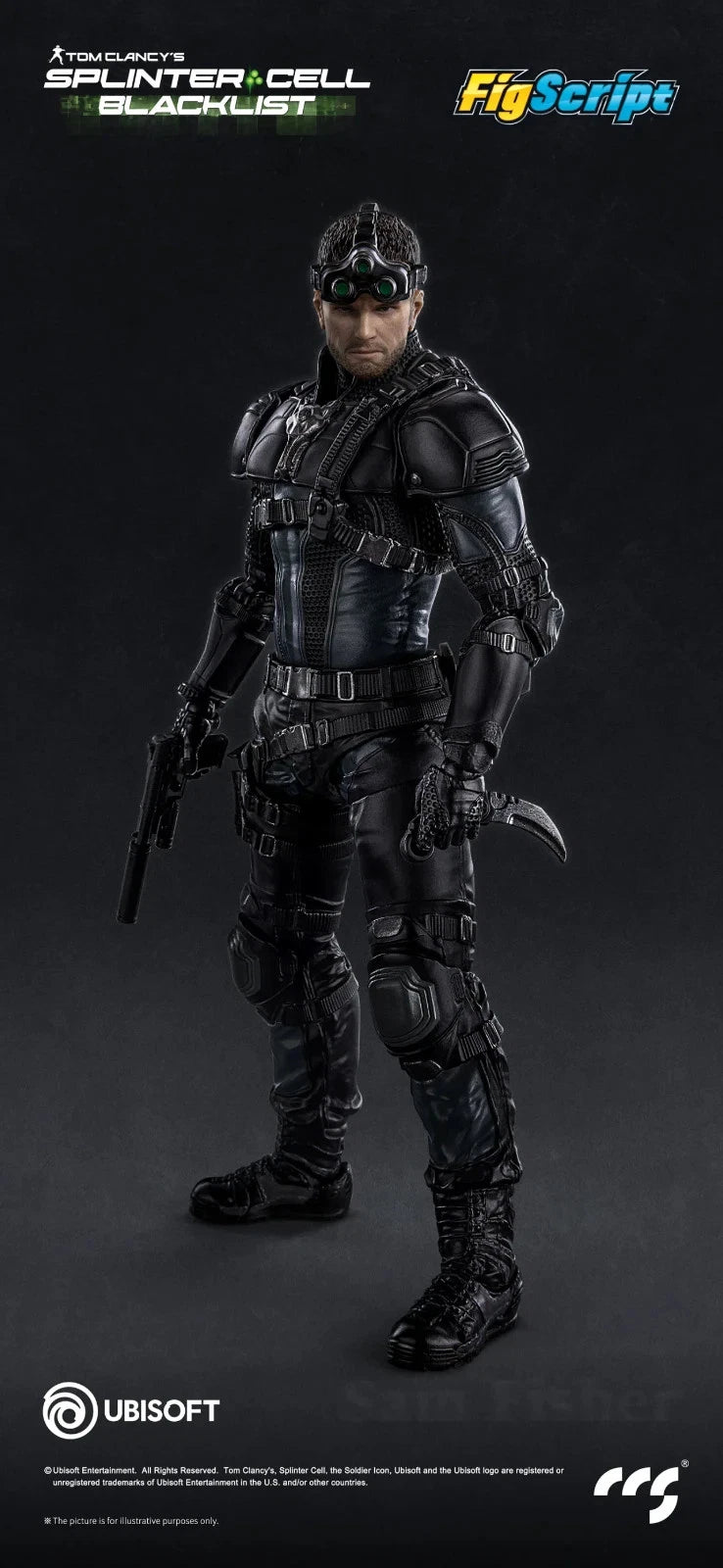 Figscript Sam Fisher Splinter Cell: Blacklist 1/12 scale action figure