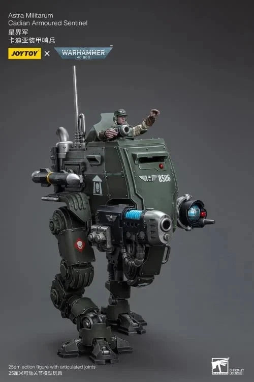 JoyToy Warhammer 40K Astra Militarum Cadian Armoured Sentinel 1/18 Scale Action Figure