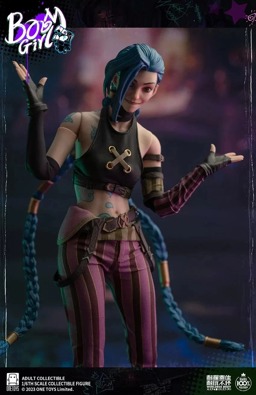 Onetoys Arcane League of Legends Jinx deluxe 1/6 scale action figure (12")