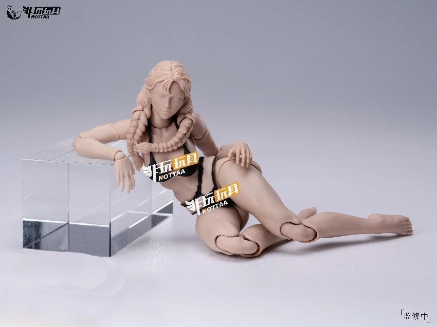 Nottaa Collection NT-04 Xiaofang Female Body – 1/12 Scale (Yellow / Split Neck)
