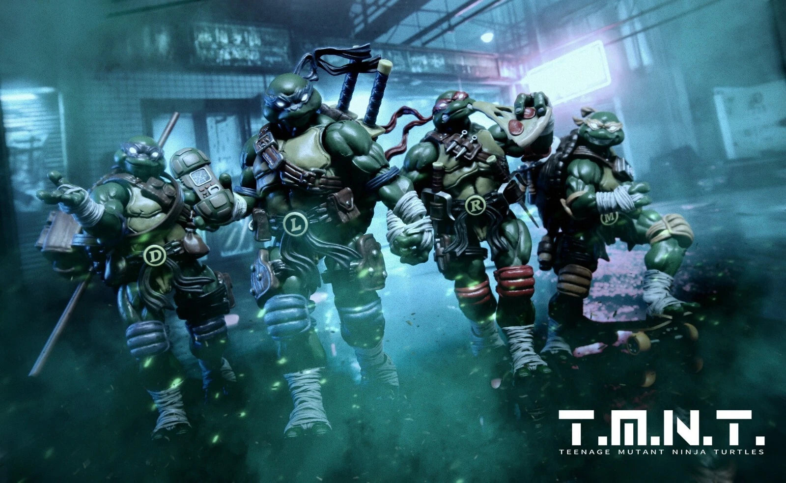 JoyToy Source Teenage Mutant Ninja Turtles 1/18 Scale Action Figures — Complete Set of 4