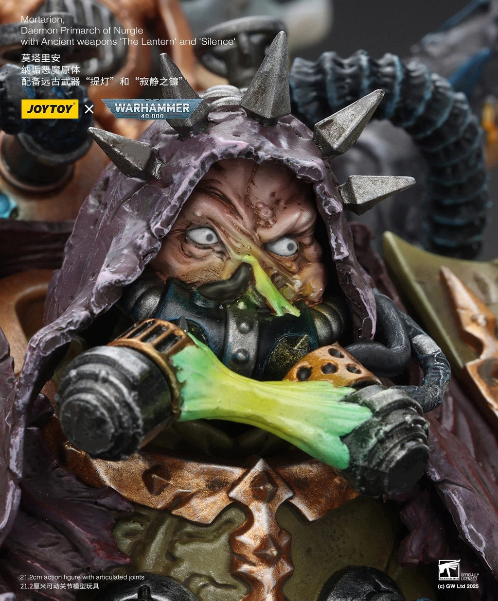 Warhammer 40k Joytoy Mortarion Daemon Primarch Death Guard Chaos 1 18 figure UK