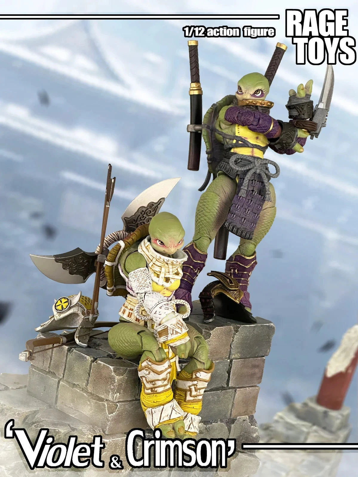 Rage Toys Samurai Force Turtle sisters Violet