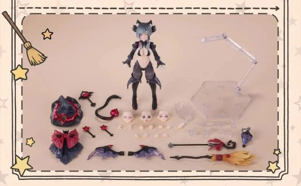 Hoshikawa Cat (black hair version) Ciyuanjuxiang Trainee Witch 1/12 figure